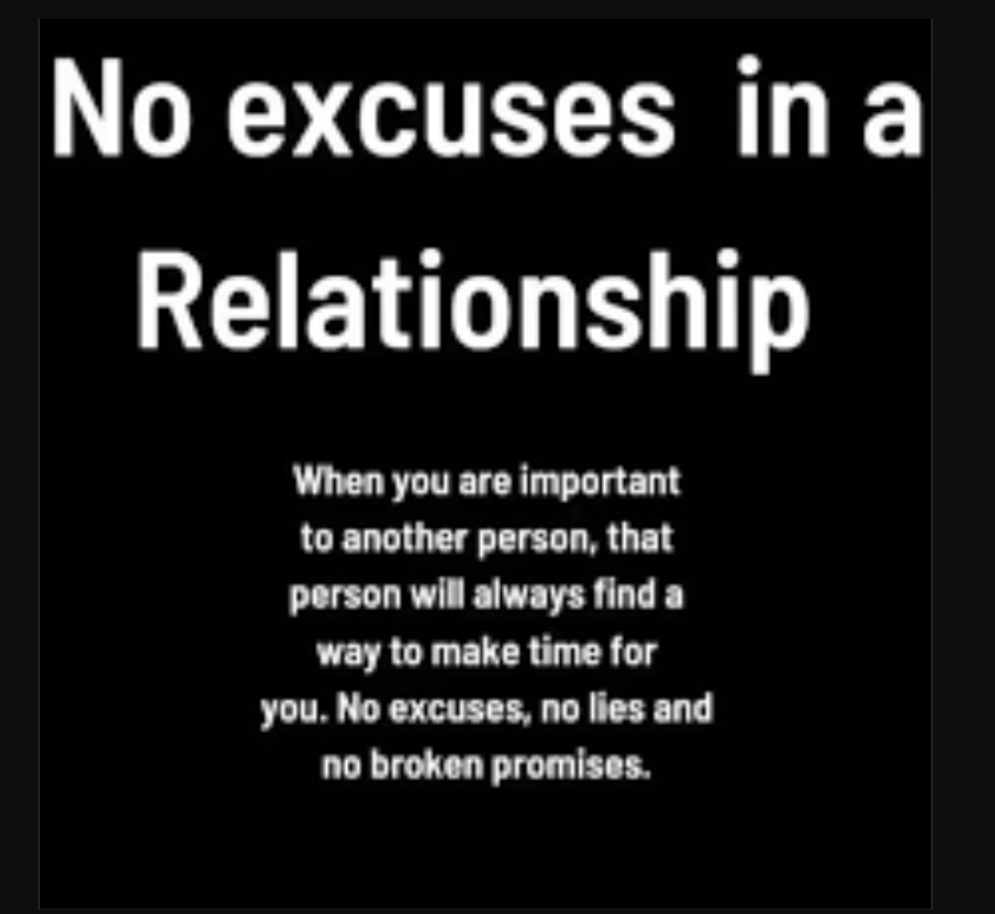 An image of the relationship excuses quotes